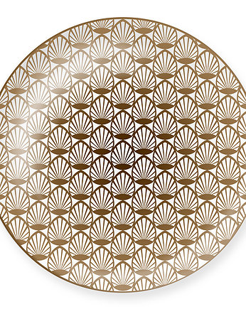 First gold talerz 32cm  wzór 003 złoto, VOLA art of deco