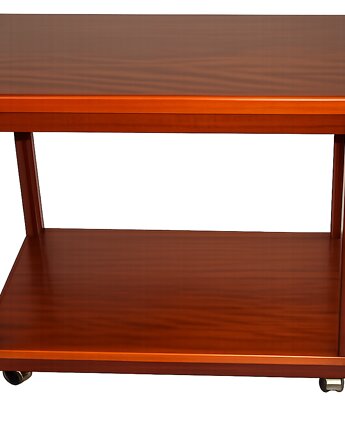 Drewniany stolik mobilny lata 70 , Relikt design