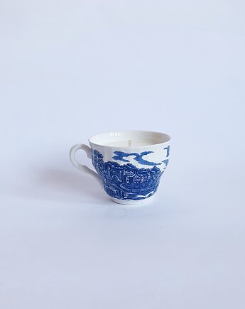 Świeca sojowa w zabytkowej angielskiej filiżance, PEŁNA Pracownia Rękodzieła