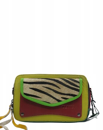 Torebka listonoszka zero waste skórzana przepiękna oryginalna OLIVKA, Olivka Warsaw