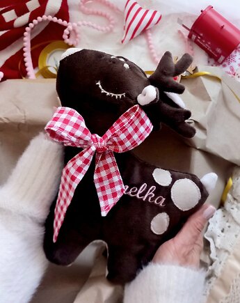 Przytulanka MILUSIA SARENKA imię dziecka metryczka PREZENT, Atelier Liliputki