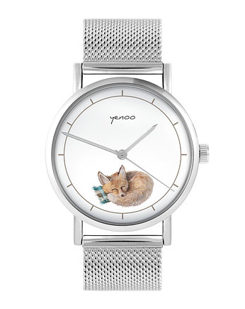 Zegarek - Lisek - bransoleta mesh, yenoo