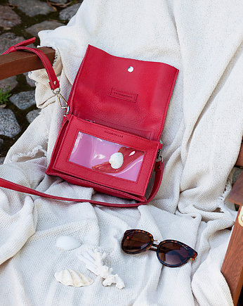 Torebka Boxy Bag S Red - dwuczęściowa torebka, OKAZJE - Prezent na Dzień Kobiet