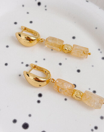 Kolczyki  z cytrynem, Chmolowska Jewellery