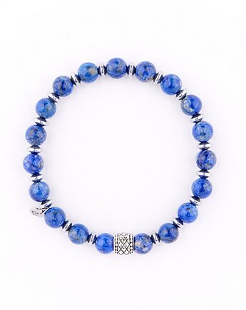 Męska bransoletka z kamieniem przyjaźni i grafitowym Hematytem, Kulka Bransoletki