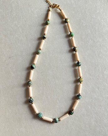 Komplet 3 chokerów z kamieni naturalnych, Messme