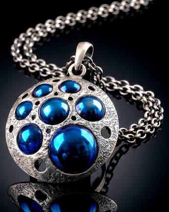 Efektowny, srebrny wisiorek DRAGON SKIN, SHAMBALA