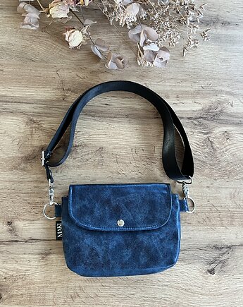 Saszetka, nerka, Klaperka  Blue, Maki Handmade