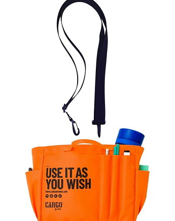 Organizer "SERCE TORBY" ORANGE z pasem, CARGO by OWEE