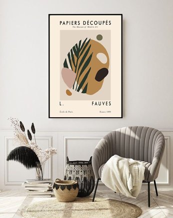 PLAKAT abstrakcja, Cut-out, ilustracja, grafika, black dot studio