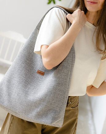 Torba HOBO "Triangle" z plecionki tapicerskiej, Karolina Audycka