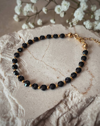 Bransoletka pozłacana z kamieni naturalnych Spinel, Bring Biżuteria