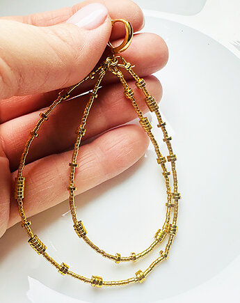 KOLCZYKI hematyt,  złote długie kolczyki z hamatytu i srebra, Anemon Atelier