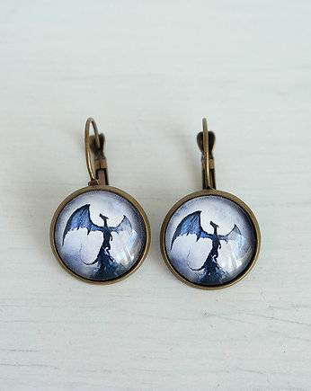 Kolczyki - Smok cienia 2 - brąz