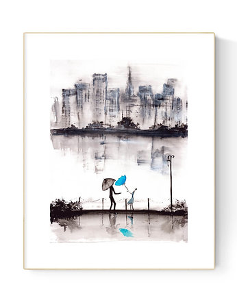 Obraz 30X40 cm malowany ręcznie, MiniMalArt