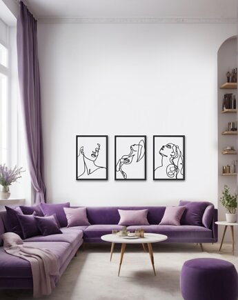 Metalowe obrazy Motyle (Zestaw), Vavum Furniture