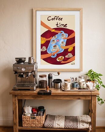 Plakat Coffee Time, Carmela