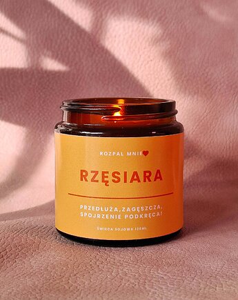 Świeca sojowa RZĘSIARA, SOy