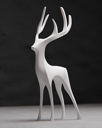 Rzeźba DEER , minimalistyczna figura przestrzenna, POLY STUDIO