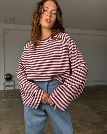 Longsleeve Chillout brown & pink, Patchouli