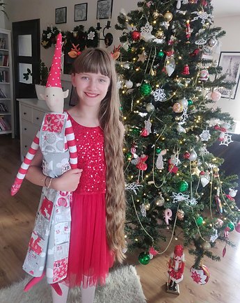 Kalendarz adwentowy ogromny skrzat 120cm, Diana Art