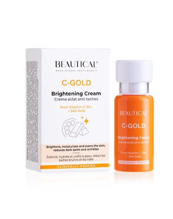 Beautical Krem rozświetlający C-GOLD, 15 ml, BEAUTICAL