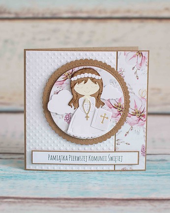 Pamiątka Pierwszej Komunii Świętej - Dziewczynka I, LittleBunnyCraft