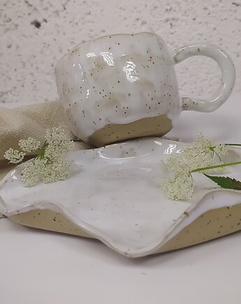 Filiżanka ceramiczna bielona Natural, AM Natural Home Pracownia Ceramiczna