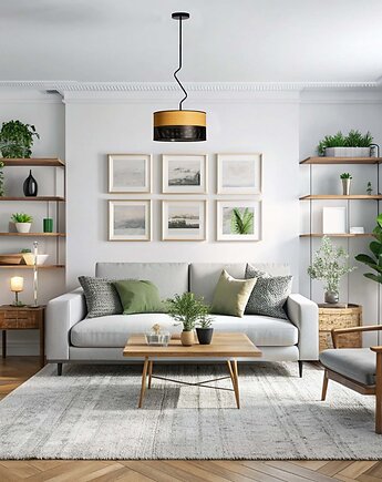 Nowoczesna lampa wisząca do salonu LED z dwukolorowym kloszem LOZANNA DUAL, LYSNE