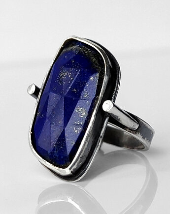 Bluesky srebrny pierścionek z lapis lazuli, MIECHUNKA