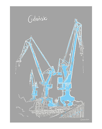 Plakat Gdańsk Dźwigi, Gliniana Kura