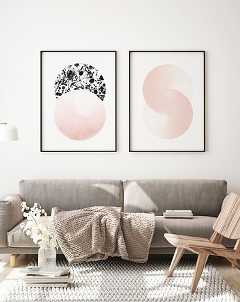 Zestaw różowych plakatów, HOG STUDIO