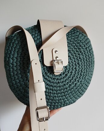 Torba OLIWIA (szałwia/jasny beż/srebro), WOO(L)OVE