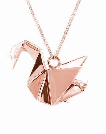 SWAN - naszyjnik różowe złoto, ISSI Jewelry