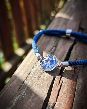 Bransoletka na sznurku z dmuchawcem, Figa handmade accessories
