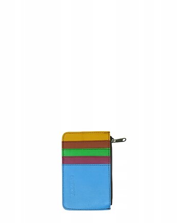 Etui skórzane na karty wizytówki przegródki kieszeń na zamek OLIVKA, Olivka Warsaw