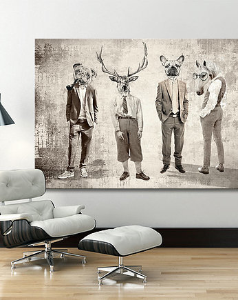OBRAZ NA PŁÓTNIE -  120x80cm CHŁOPAKI :), LUdesign gallery