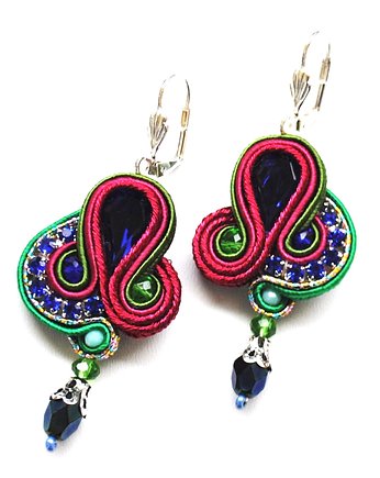 Sutaszowe kolczyki JAIPUR, Sylwia Żak