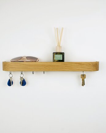 Dębowy wieszak na klucze do przedpokoju, POZYTYWNIE W DREWNIE