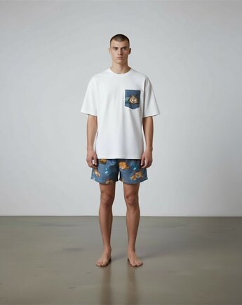 Piżama Unisex bawełniana w koty, HisOutfit