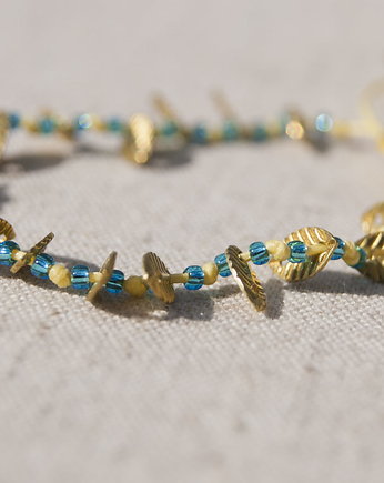 Bransoletka Leaves Yellow&Light Blue, Las Manos