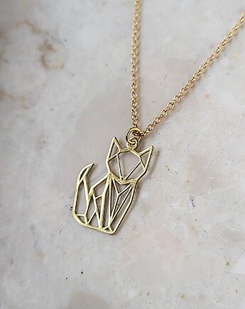 LIS/ KOT -naszyjnik srebro, złoto, różowe złoto, ISSI Jewelry