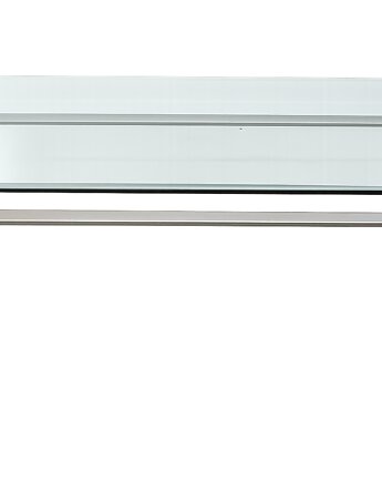 Ława Art Deco z metalu, mosiądzu i szkła , Relikt design