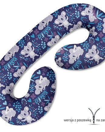 Poduszka ciążowa do spania i karmienia Koala na ciemnym tle, Baby Love Decor