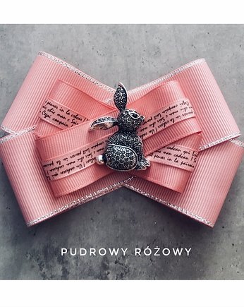 Brosza  z Królikiem 2022 NEW !!!!!, Pudrowy Różowy