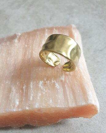 Pierścionek ZEN obrączka, mosiądz