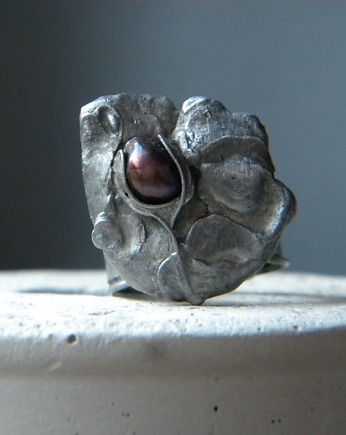 Roman Ancient Ring ;) fioletowa perła, Beata Trotter