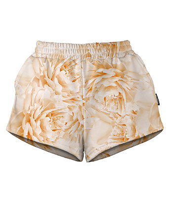 Shorty Spodenki Damskie DR.CROW Peonies Orange, DrCrow
