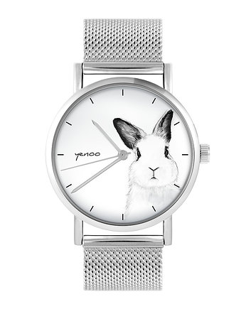 Zegarek - Królik - bransoleta mesh, yenoo