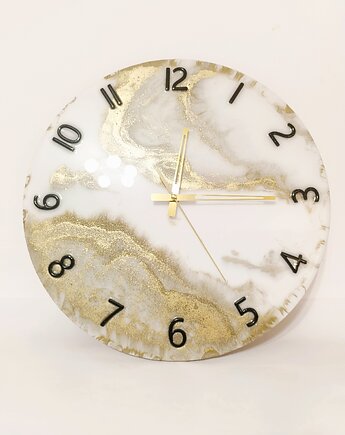 Zegar ścienny z żywicy epoksydowej 40 cm , FantasticJewelry